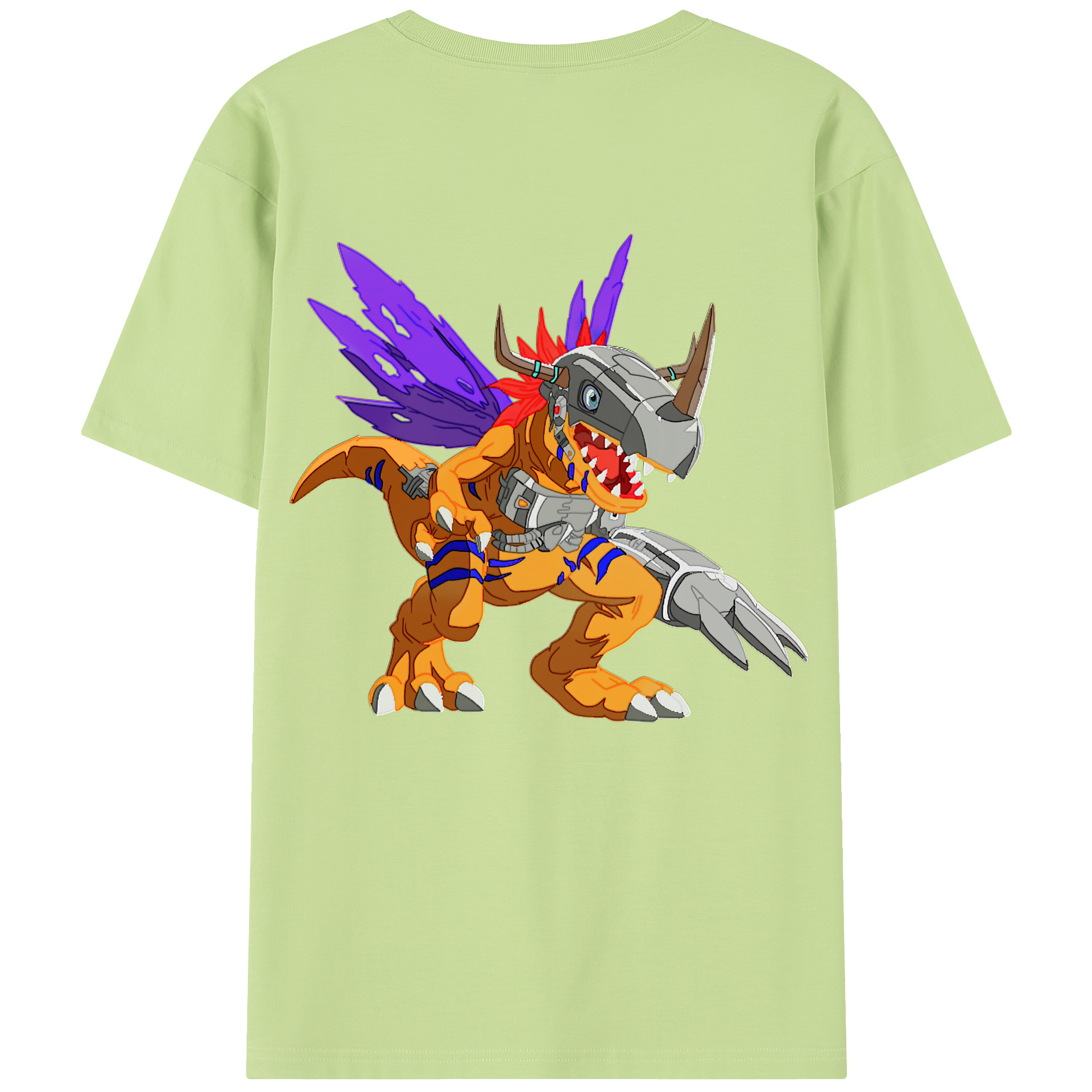 （画像用） Digimon デジタルモンスター/デジモン 綿100％半袖Tシャツ（背面プリント）